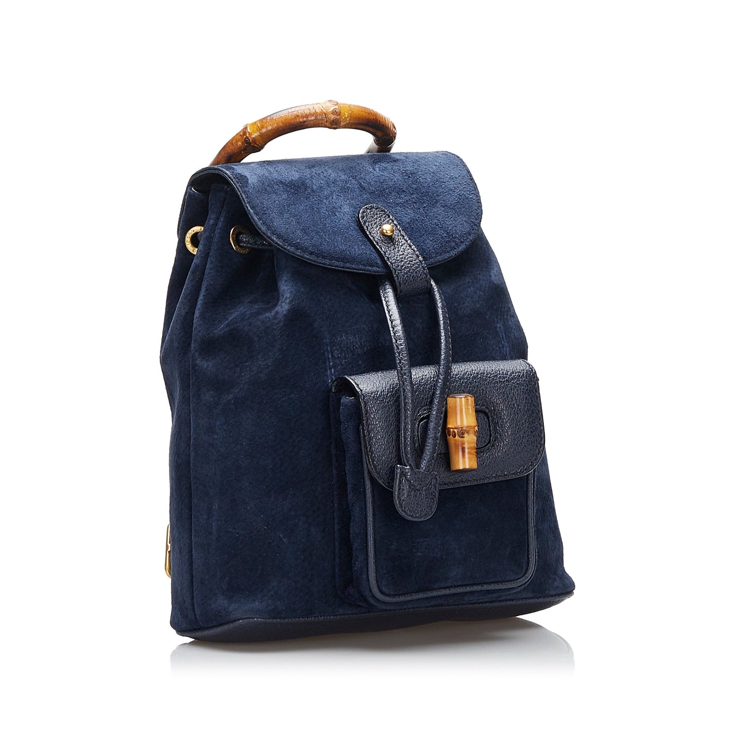 Gucci Bamboo Leather Suede Backpack