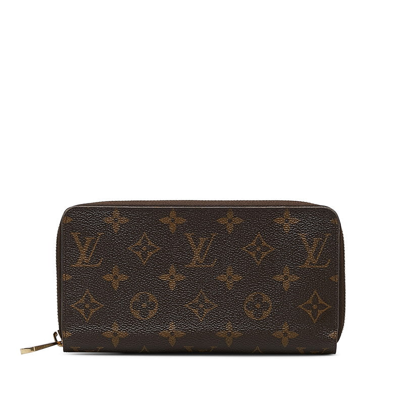 Louis Vuitton Monogram Wallet Round Long Wallet M41895 Brown PVC Louis Vuitton