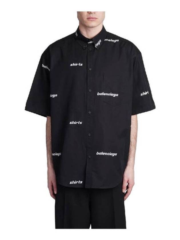 Luxury Balenciaga Trending 2026 Raglan Cotton Polo Shirt Black White