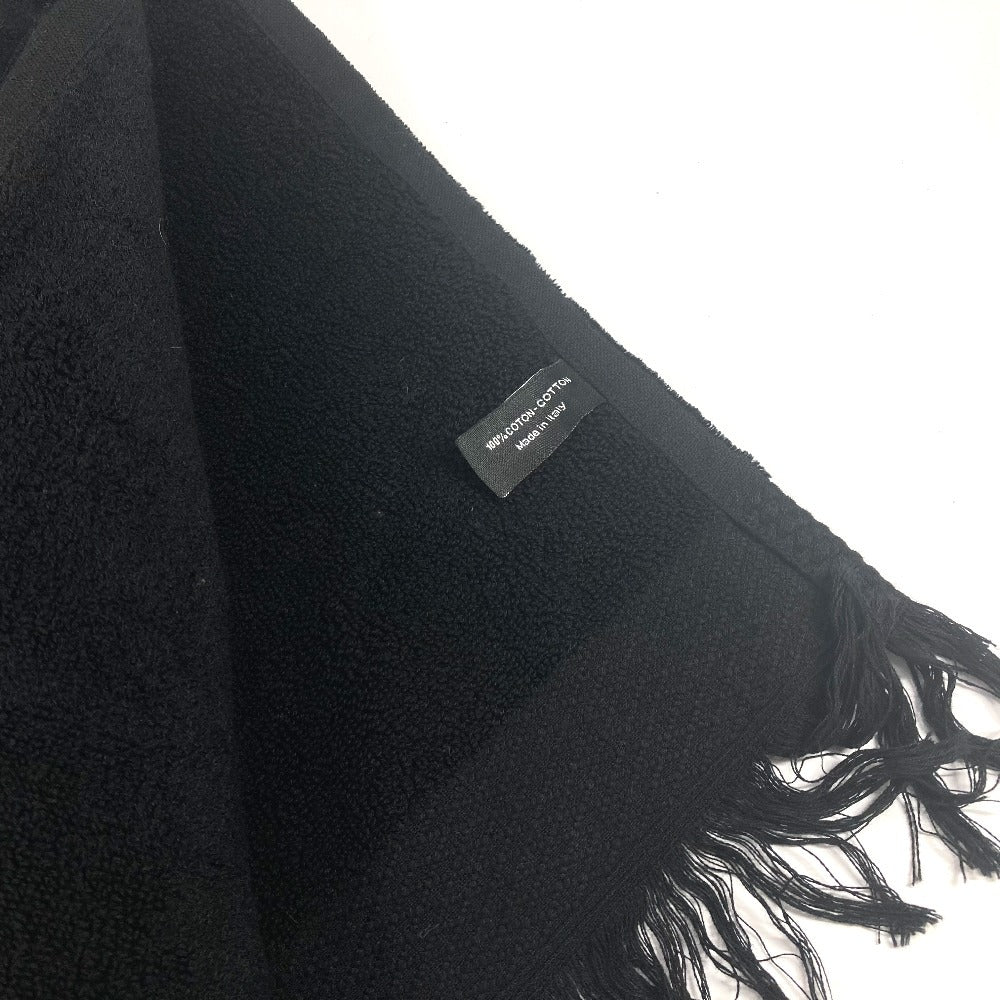 CHANEL towel cotton black Bath towel Interior Throw Blanket CC COCO Mark Women