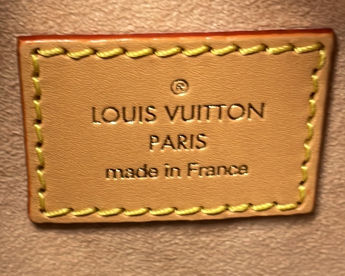 Louis Vuitton Side Trunk Handbag Monogram Dune Canvas MM