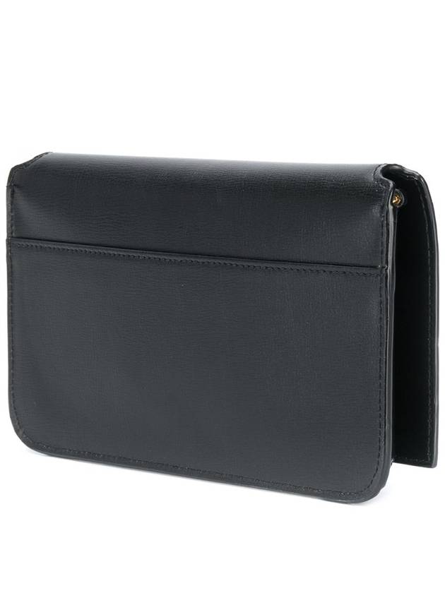 Luxury Saint Laurent Trending 2025 Cassandra Phone Holder Strap Cross Bag Black
