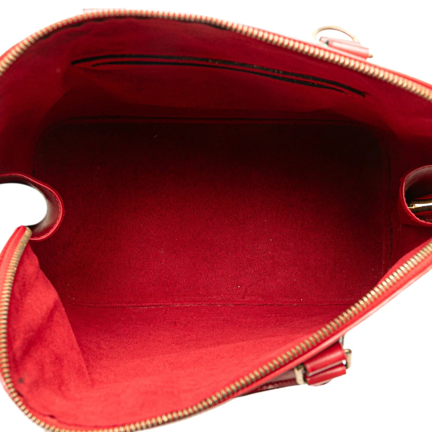 Red Louis Vuitton Epi Alma PM Handbag
