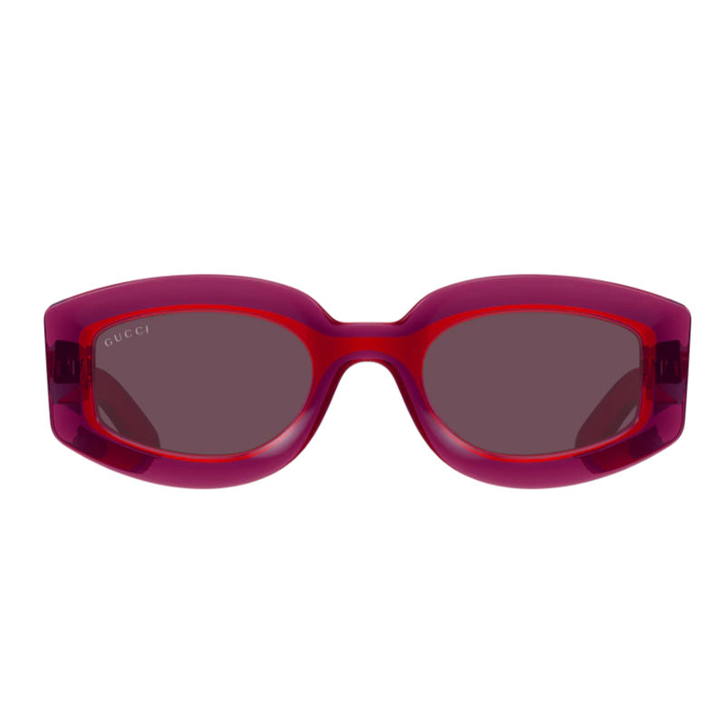 Gucci Sunglasses Geometric Full Rim, Black Frame and Grey Lens GG1719S001