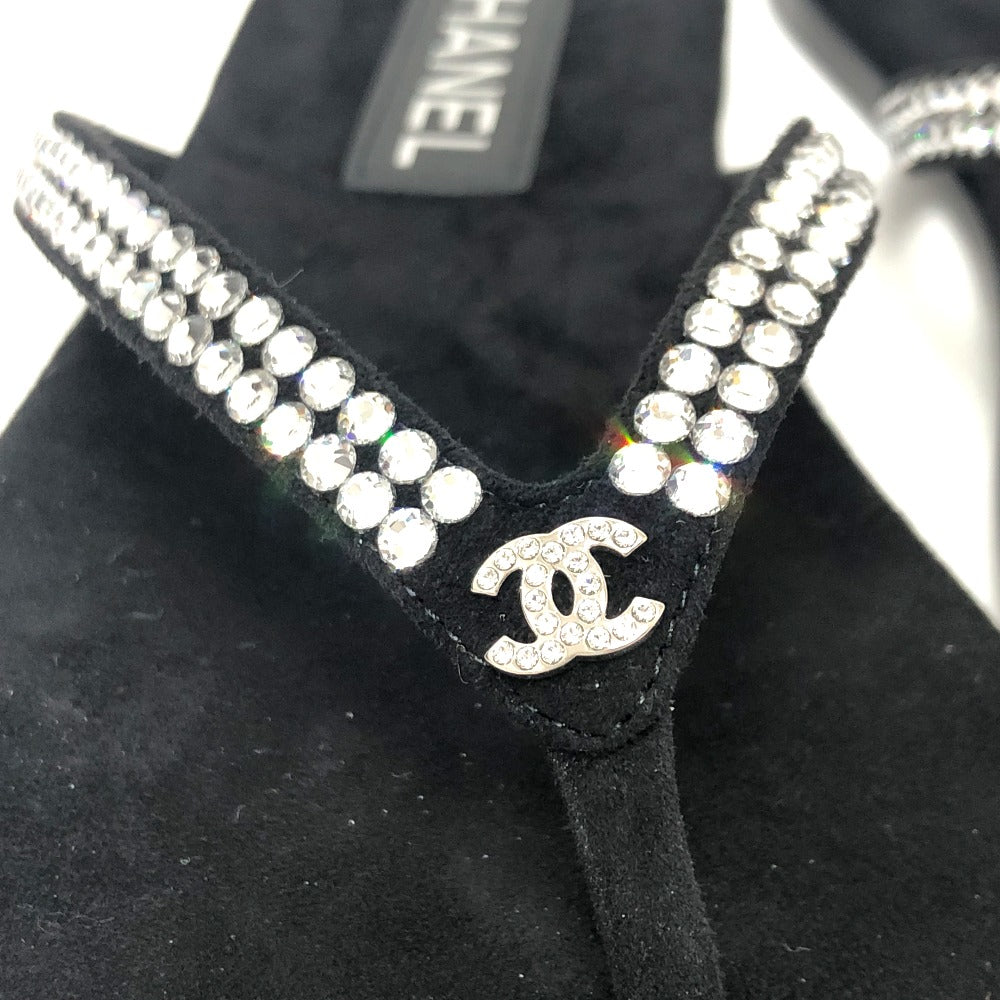 CHANEL Sandals G46205 rubber black 25C 2024/25 Cruise Collection Women 37 C