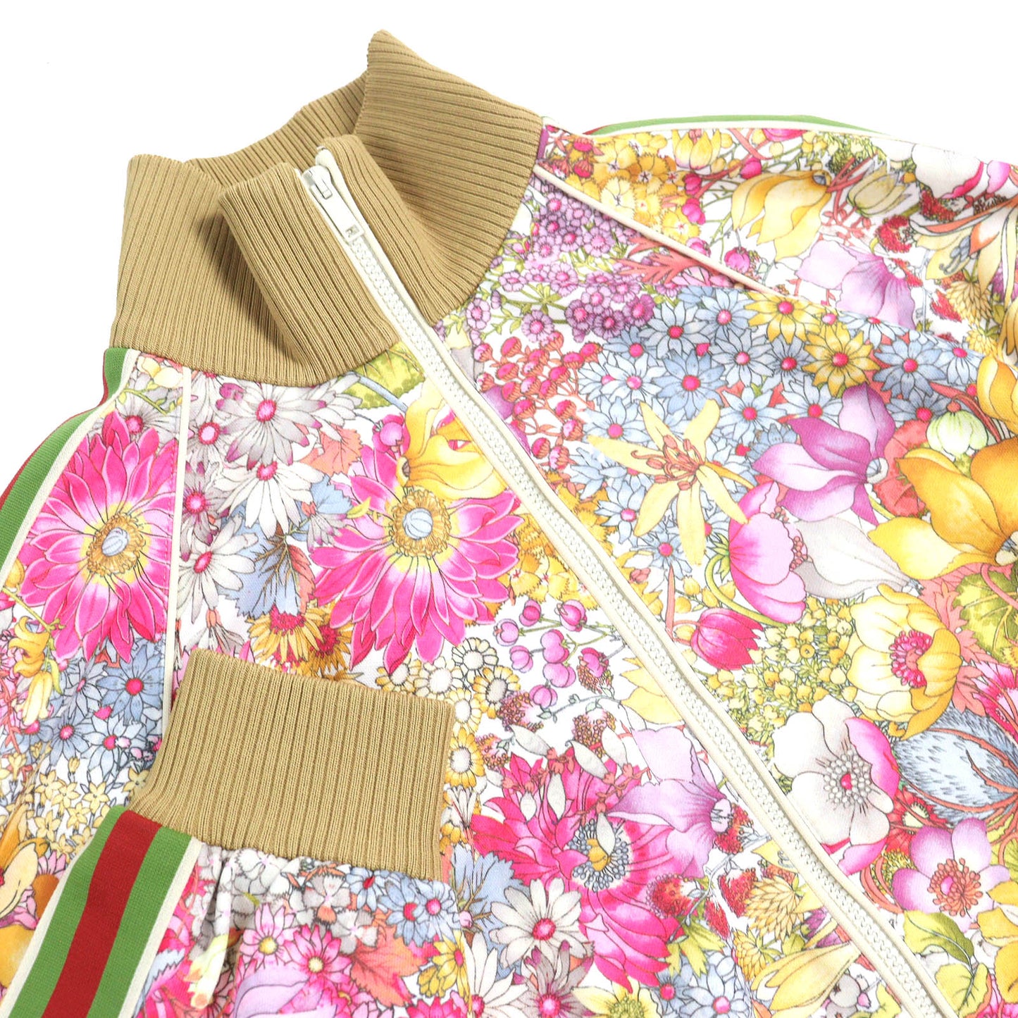 Gucci×The North Face Floral Print Web Lines Polyester Cotton Jacket