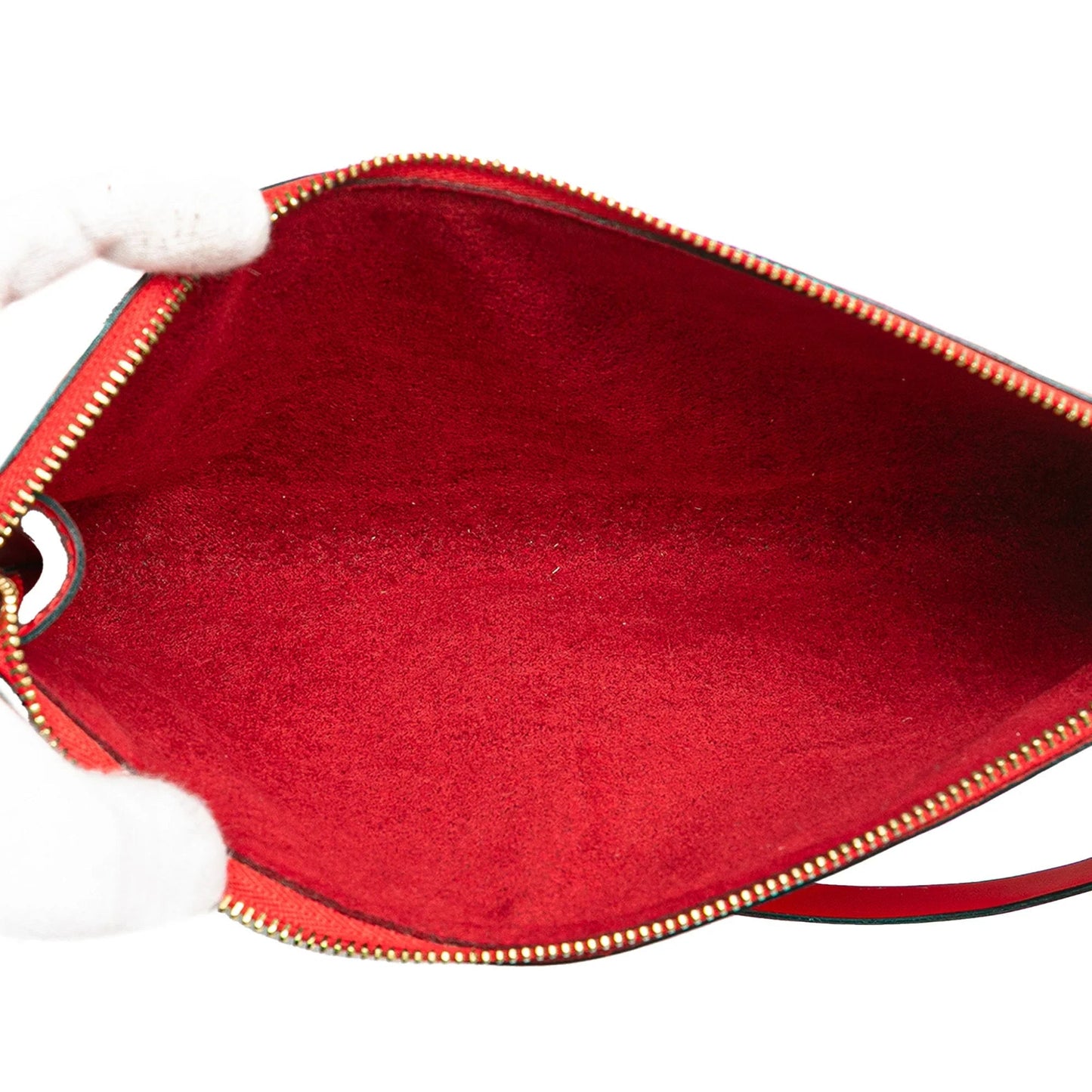 Red Louis Vuitton Epi Pochette Accessoires Shoulder Bag