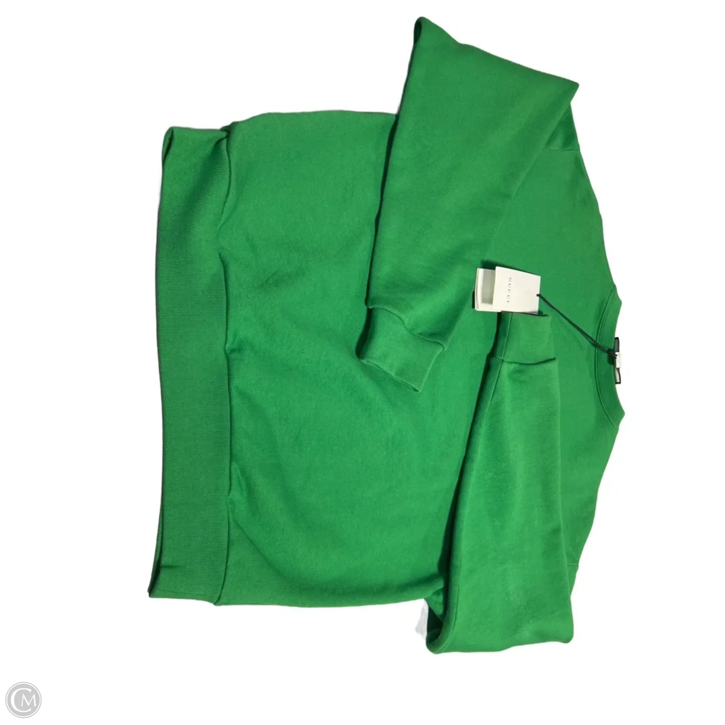 Sweatshirt Luxury Designer By Gucci In Green, Size: S