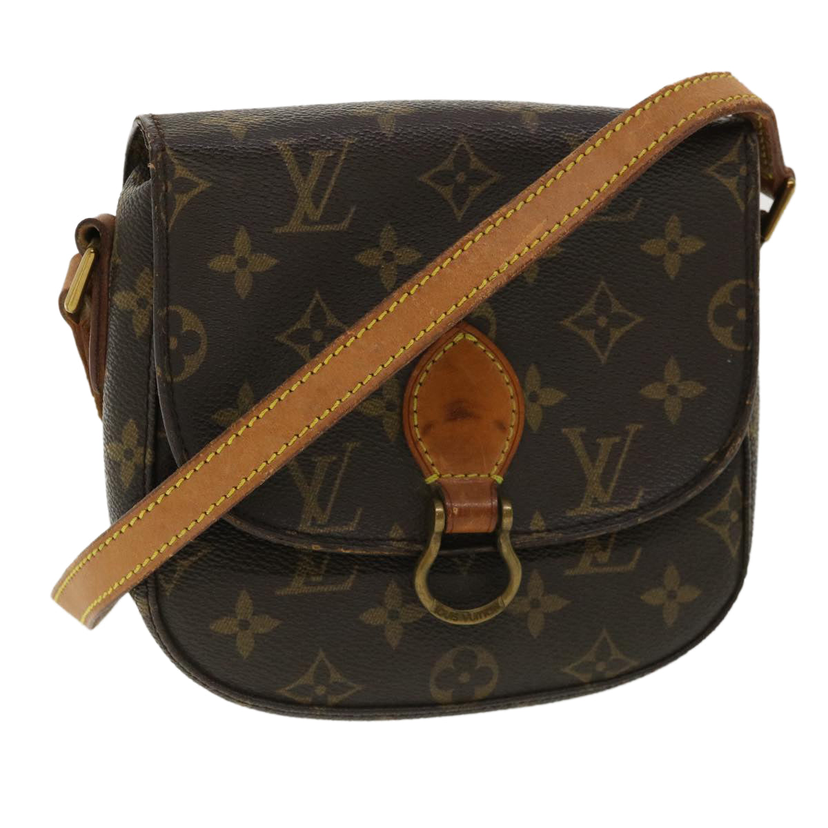 LOUIS VUITTON Monogram Saint Cloud PM Shoulder Bag LV Auth
