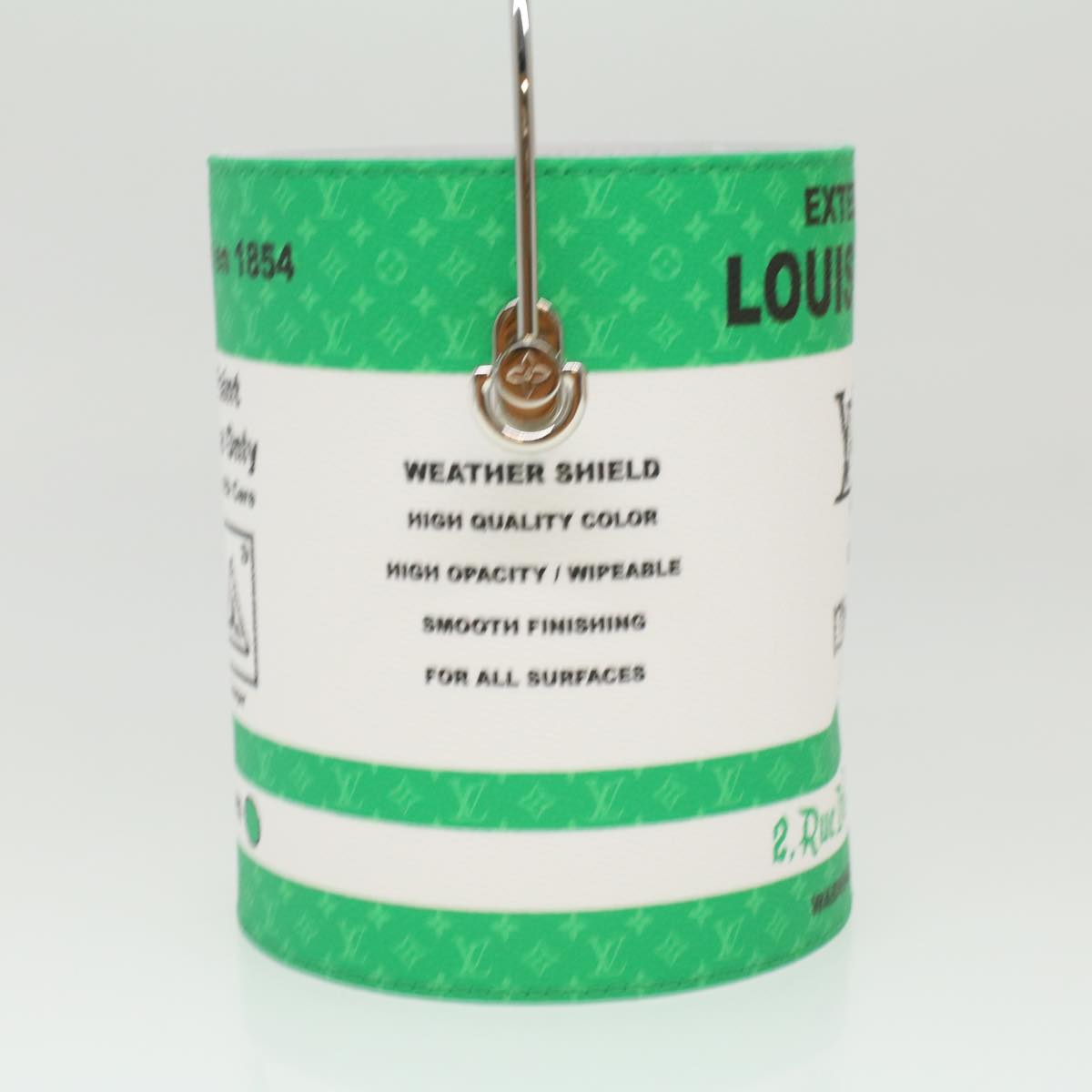 LOUIS VUITTON Monogram Painted Can Hand Bag PVC 2way Green M81592 LV 34203A