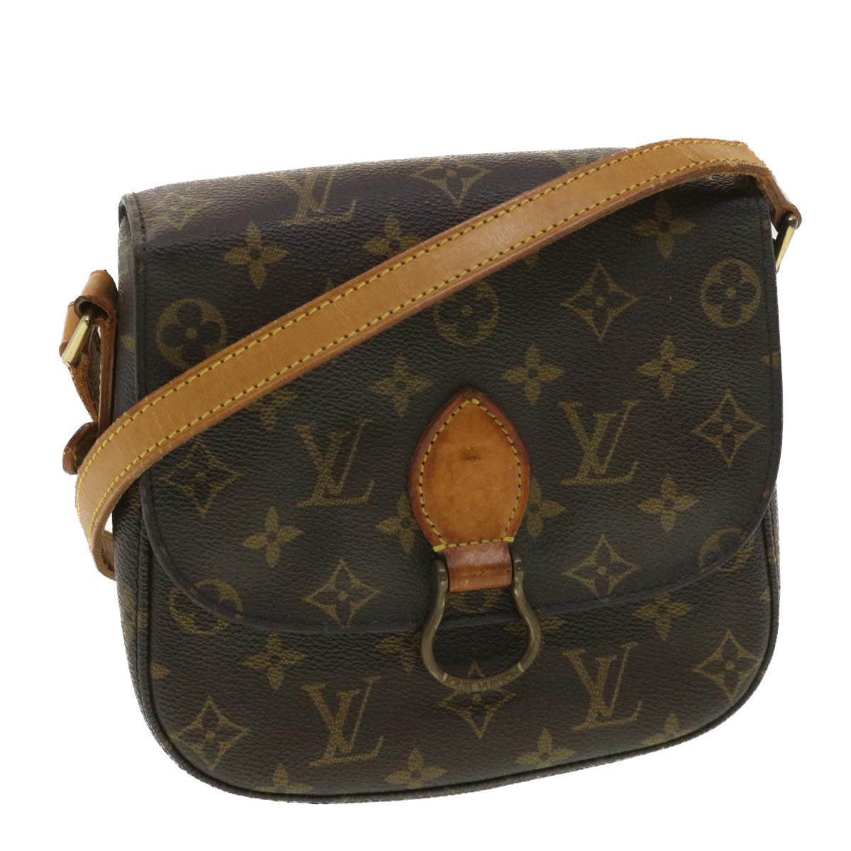 LOUIS VUITTON Monogram Saint Cloud MM Shoulder Bag LV Auth
