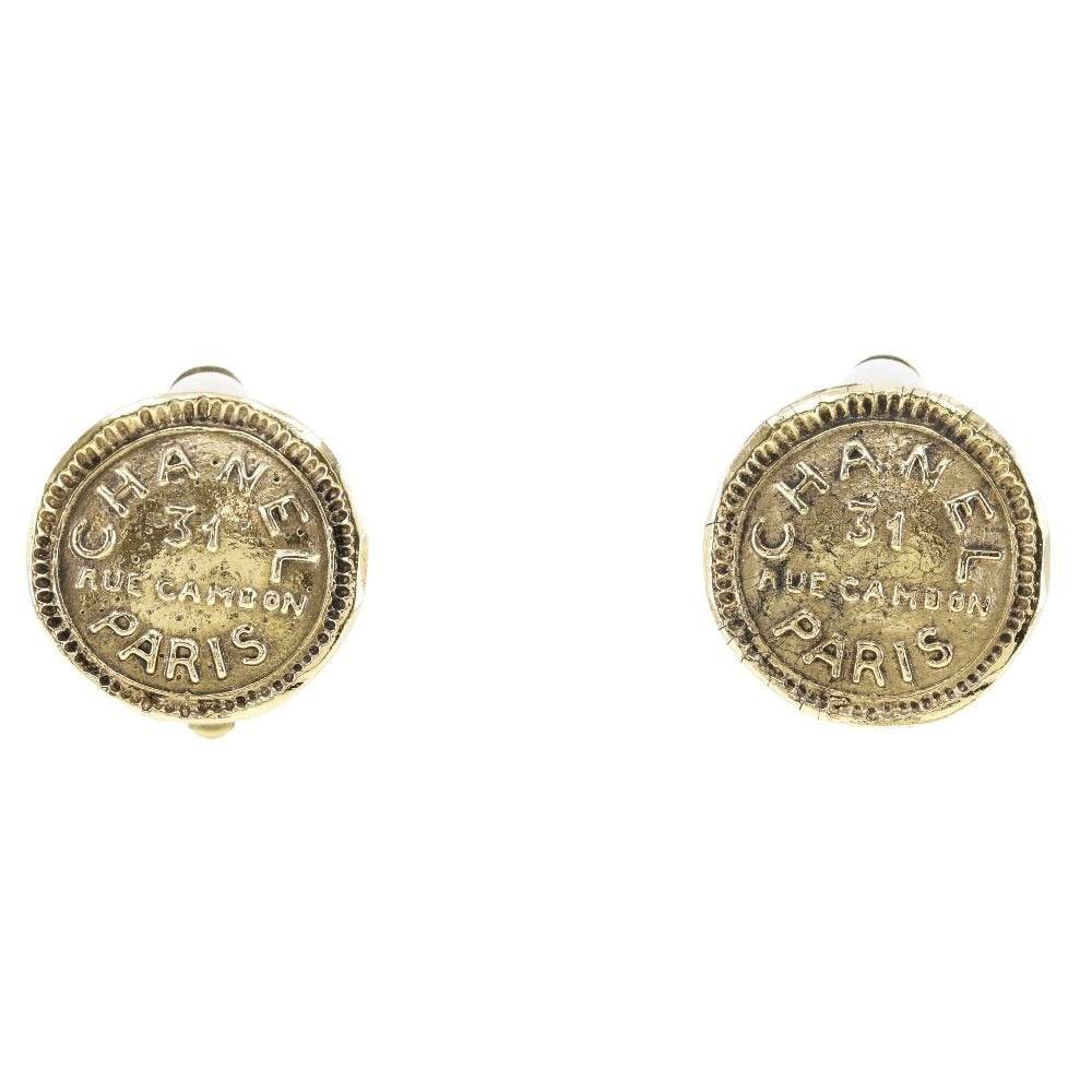CHANEL CHANEL 31 RUE CAMBON CAMBON Earring G 10.2g 31 RUE CAMBON
