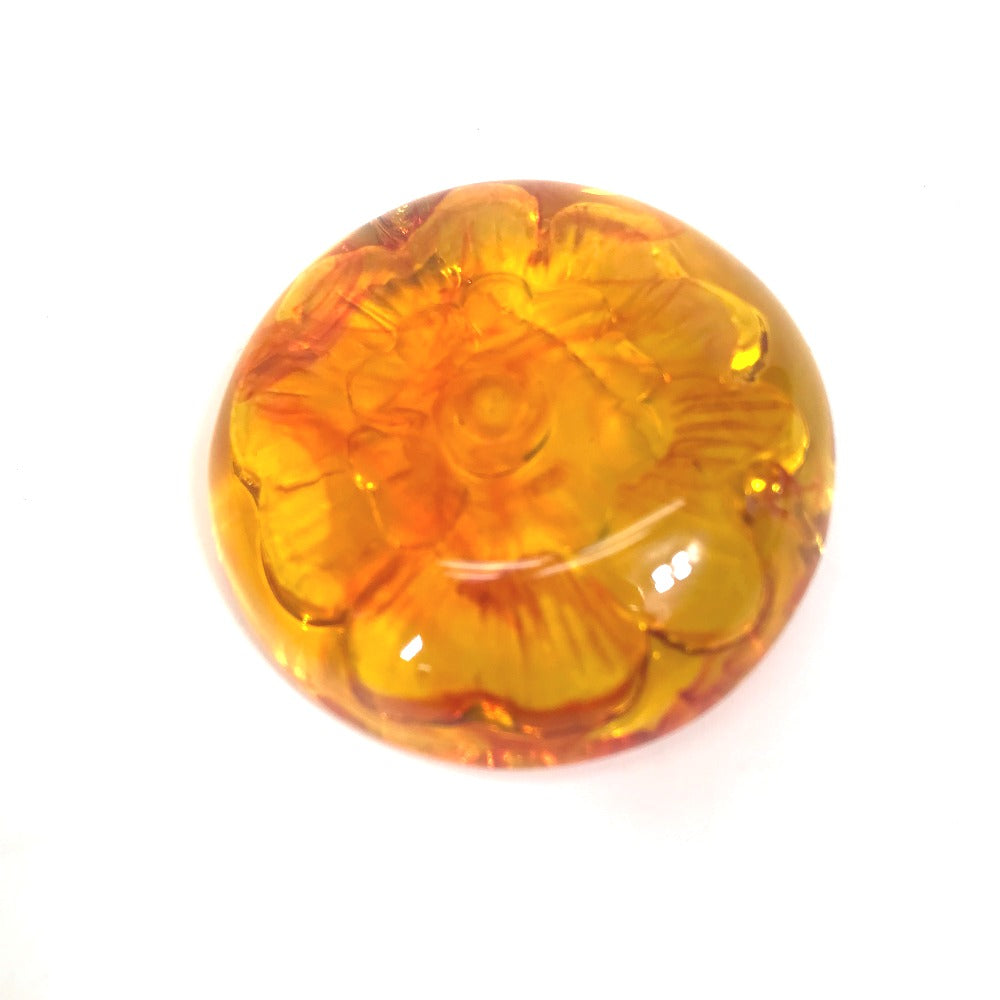 CHANEL Brooch plastic Orange Brand accessories 96A camellia Women