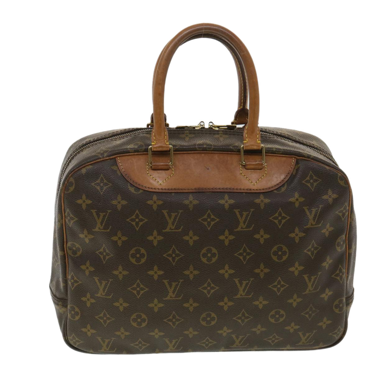 LOUIS VUITTON Monogram Deauville Hand Bag M47270 LV Auth 36157