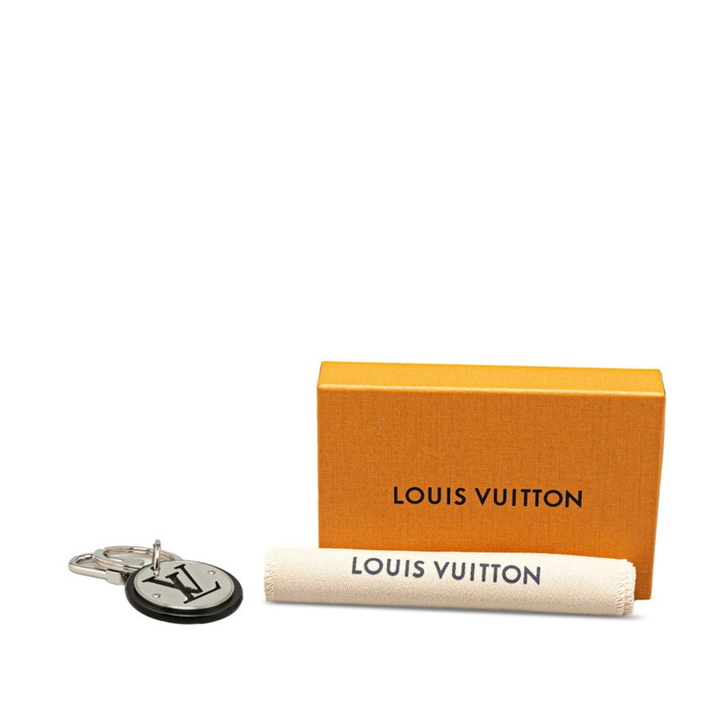 Louis Vuitton Leather Metal Keyring