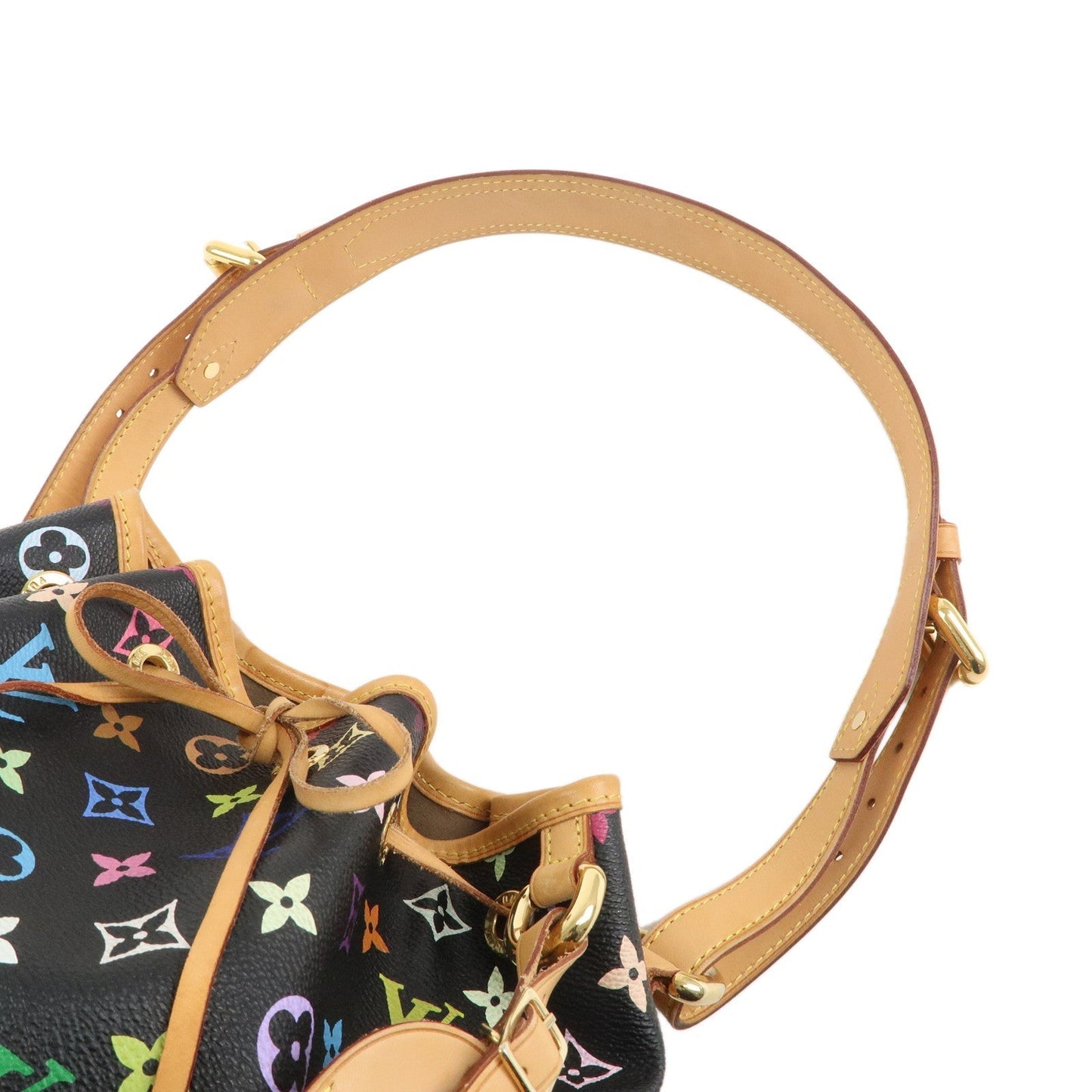 Louis Vuitton Monogram Multi Color Petit Noe Bag Noir M42230