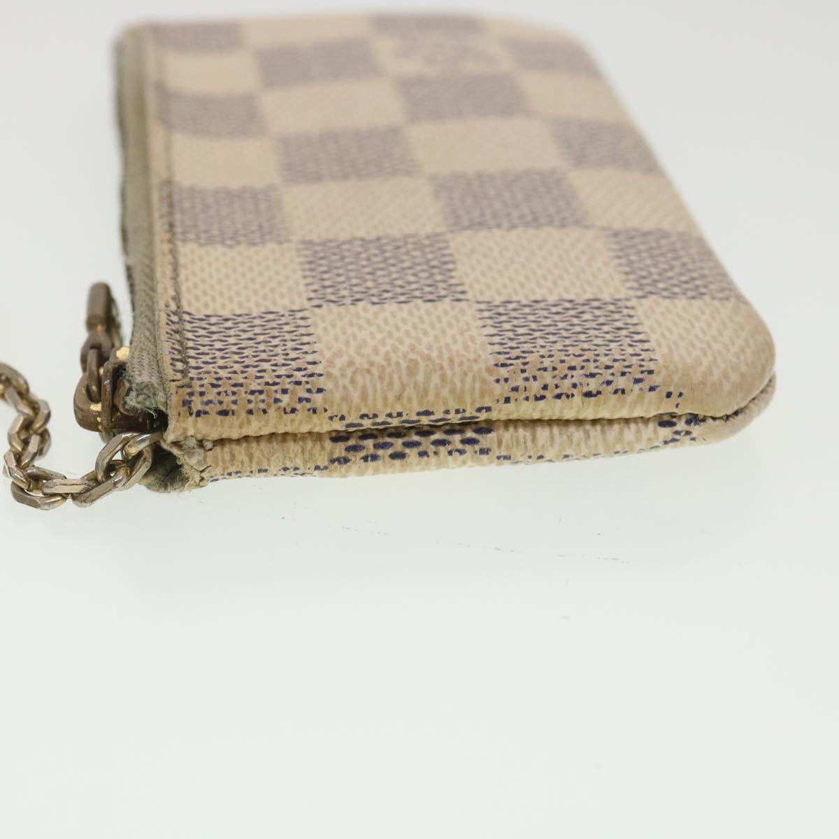 LOUIS VUITTON Damier Azur Pochette Cles Coin Purse N62659 LV Auth 38411