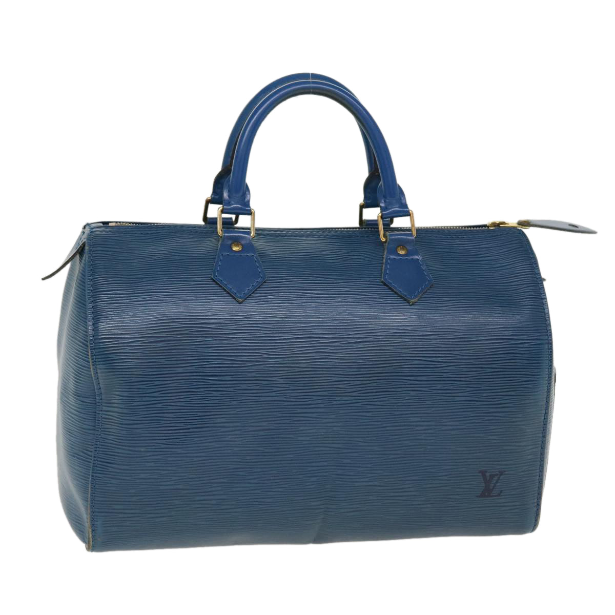 LOUIS VUITTON Epi Hand Bag Toledo Blue LV Auth