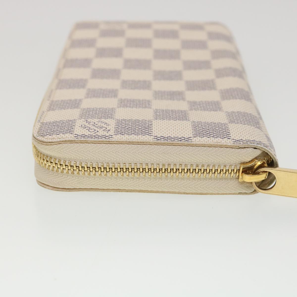 LOUIS VUITTON Damier Azur Zippy Wallet Long Wallet N60019 LV Auth 38683