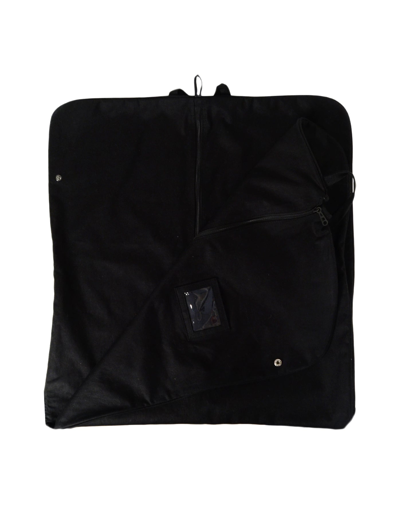 Chanel Black 64" Canvas Garment Bag w/ CC Hanger
