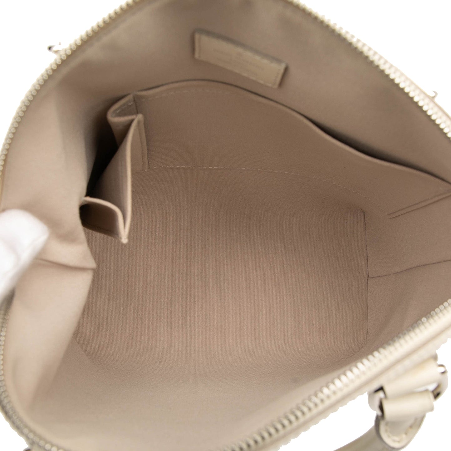 White Louis Vuitton Epi Lockit Vertical Handbag