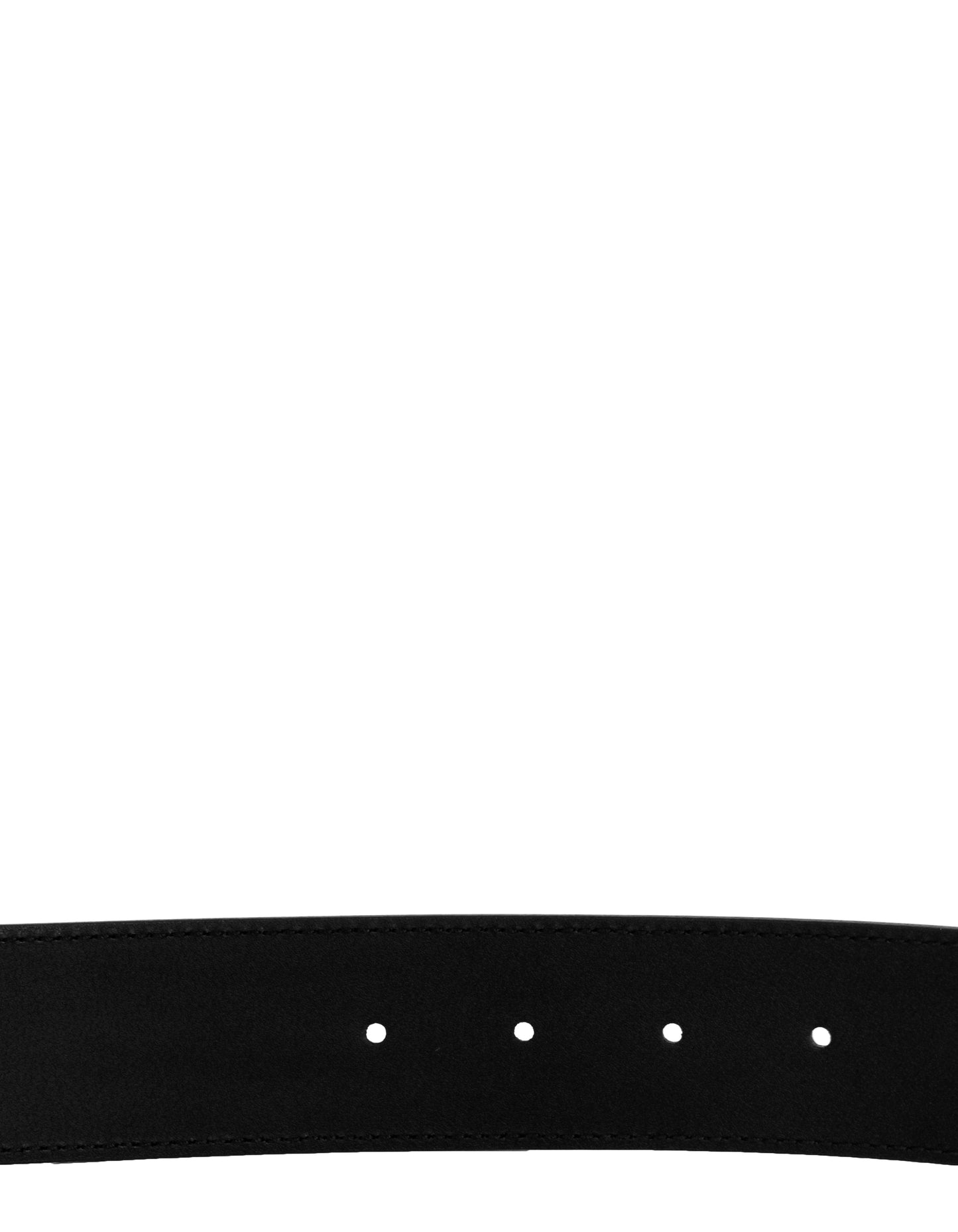 Gucci Black/Gold 40mm Wide Leather Marmont Belt sz 85