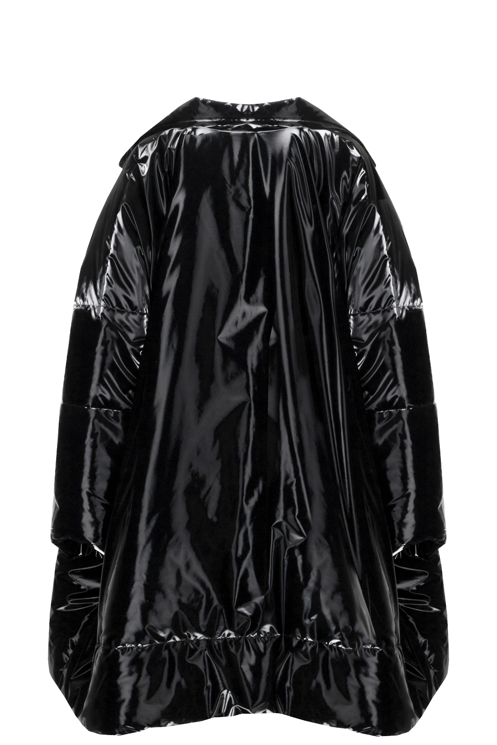 SAINT LAURENT 2022 Oversized Coat Shiny Black