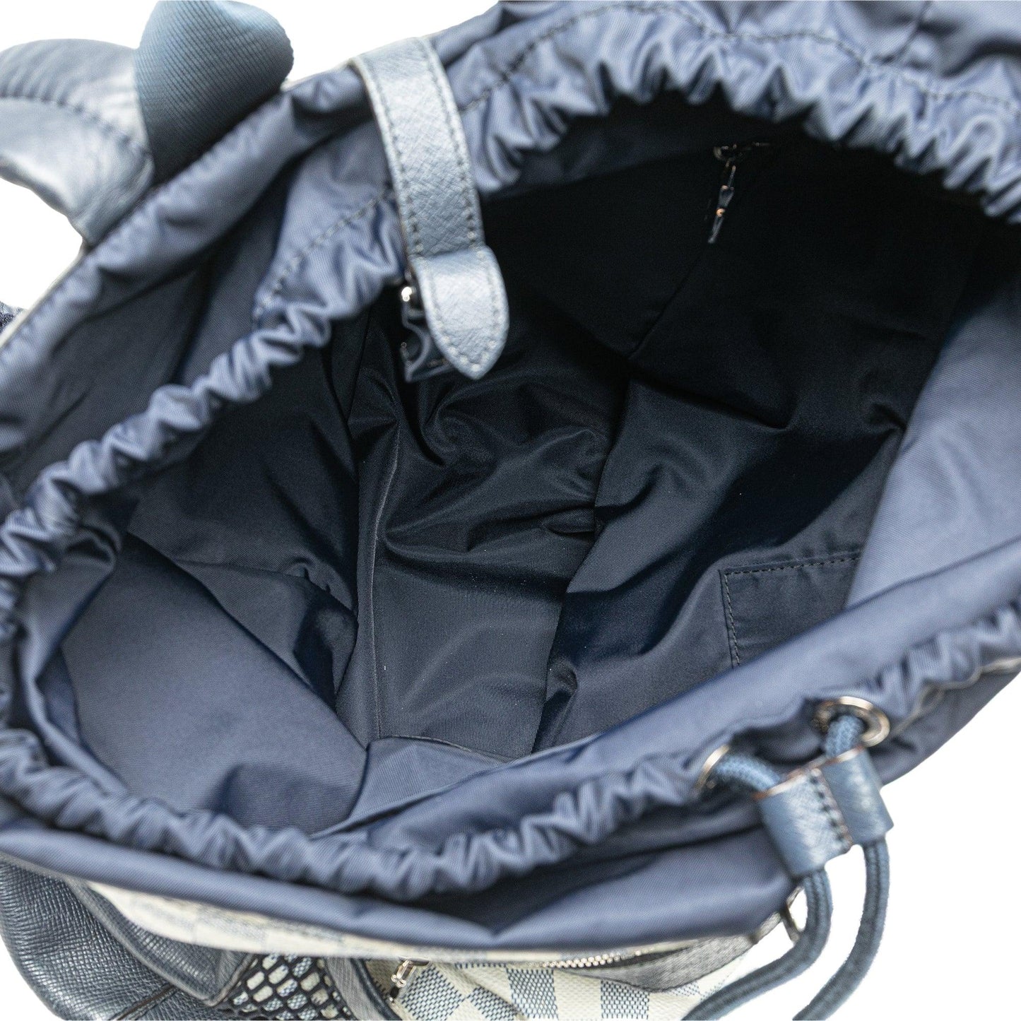 White Louis Vuitton Damier Azur Coastline Matchpoint Backpack
