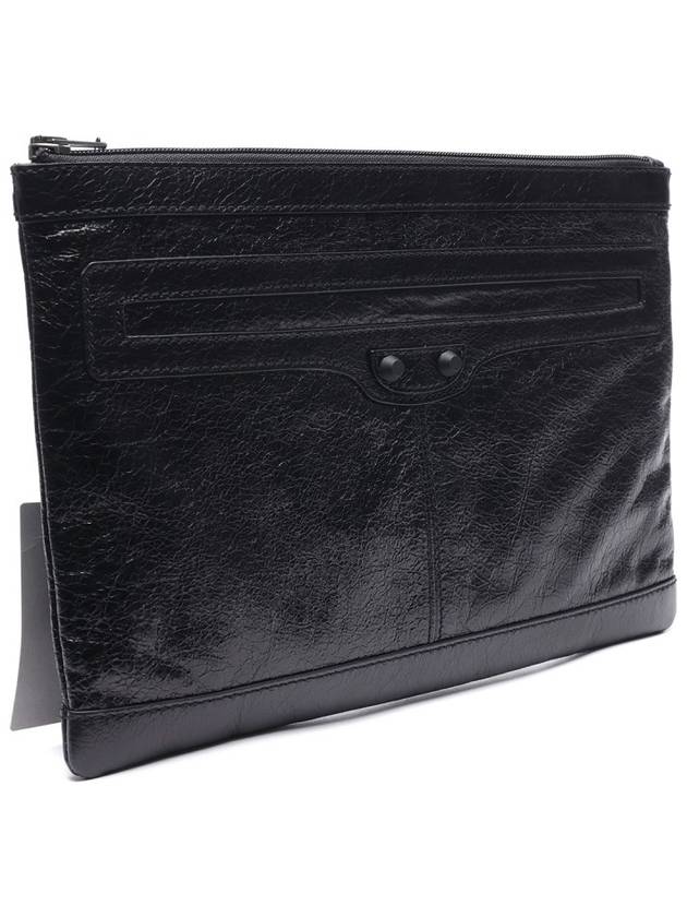Luxury Balenciaga Trending 2026 Classic Clip Clutch Bag Black