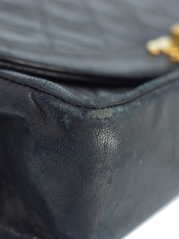 Chanel Diana Chain Shoulder Bag Black