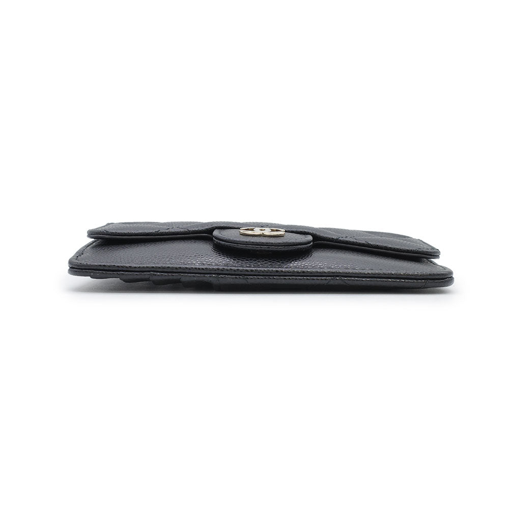 Chanel Matelasse Caviar Skin Wallet Black