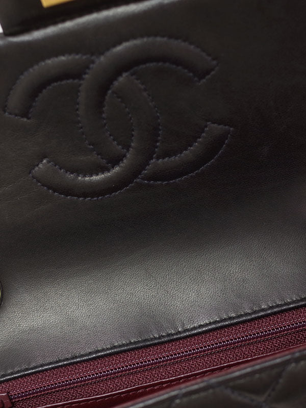 Chanel Mini Matelasse Chain Shoulder Bag Black