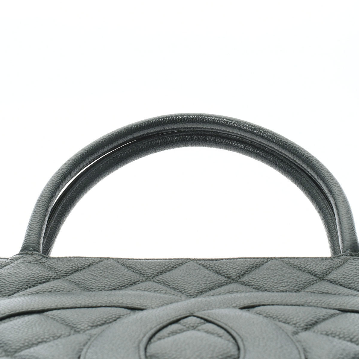 Chanel Gold Hardware Caviar Skin Tote Bag Black