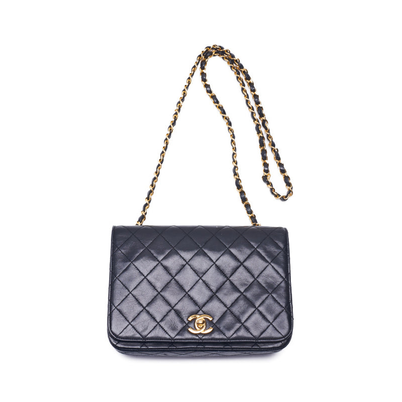 Chanel Matelasse Full Flap Chain Lambskin Black