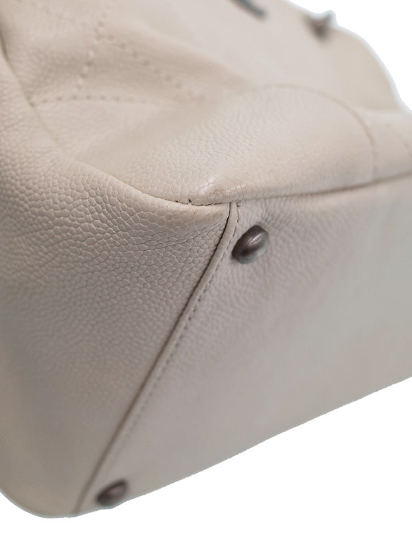Chanel Wild Stitch Chain Shoulder Bag Ivory