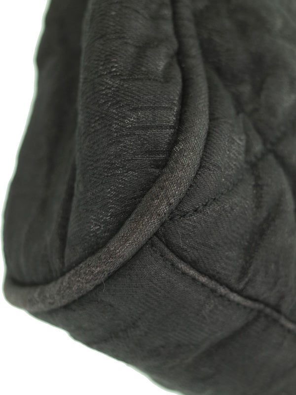 Chanel Matelasse Semi-Shoulder Bag Black Gray