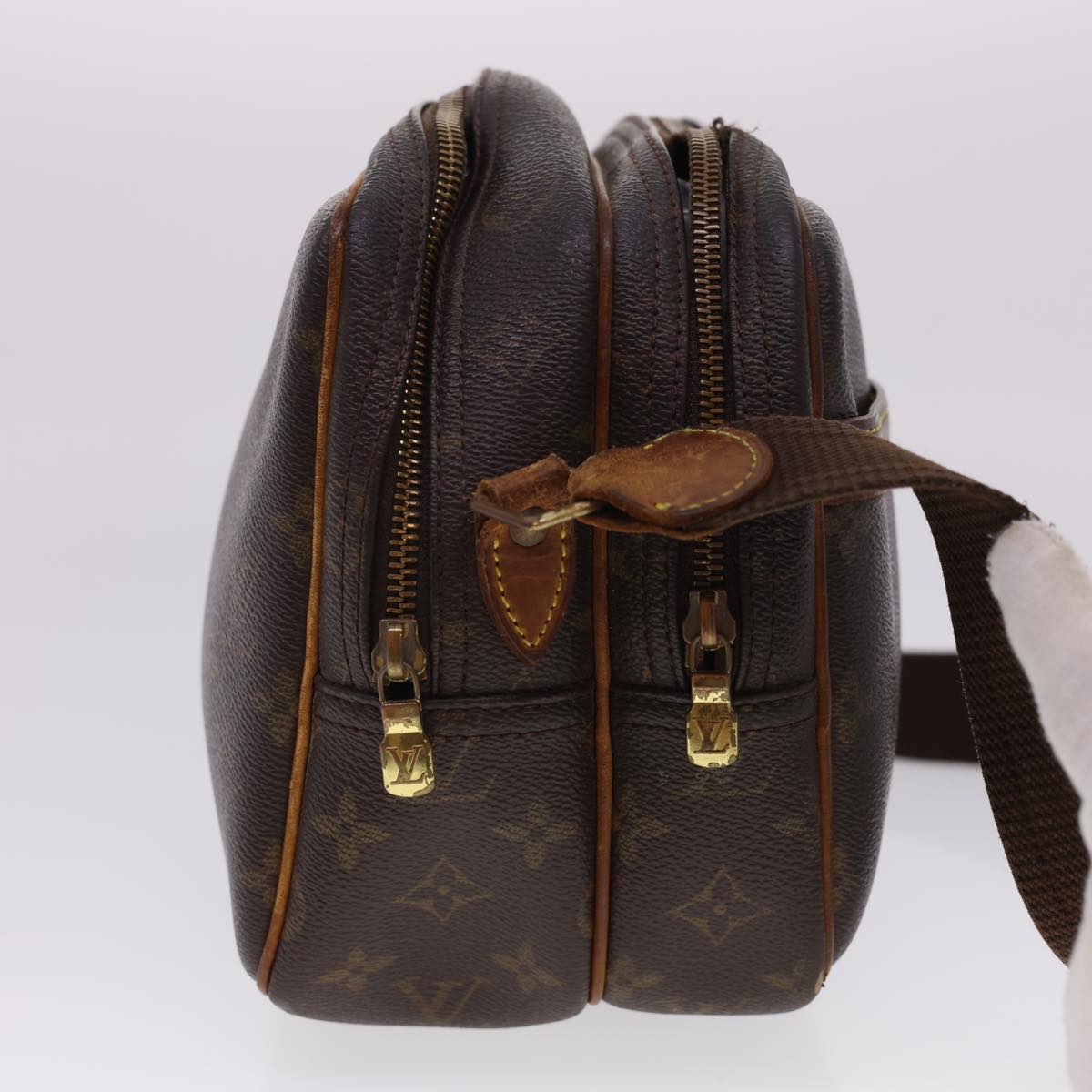 LOUIS VUITTON Monogram Reporter PM Shoulder Bag M45254 LV 40079