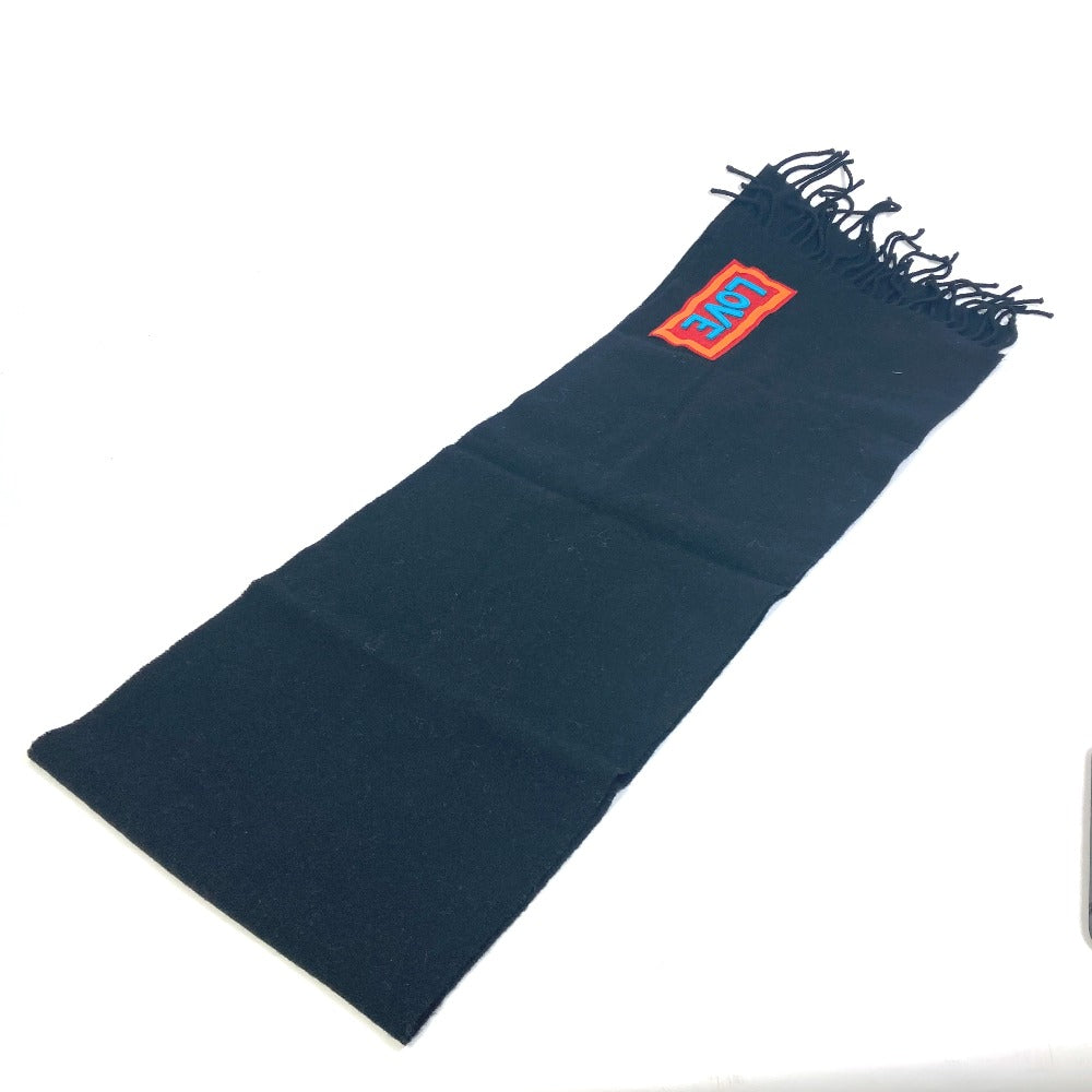 FENDI Scarf FXS124 wool black apparel scarf mens