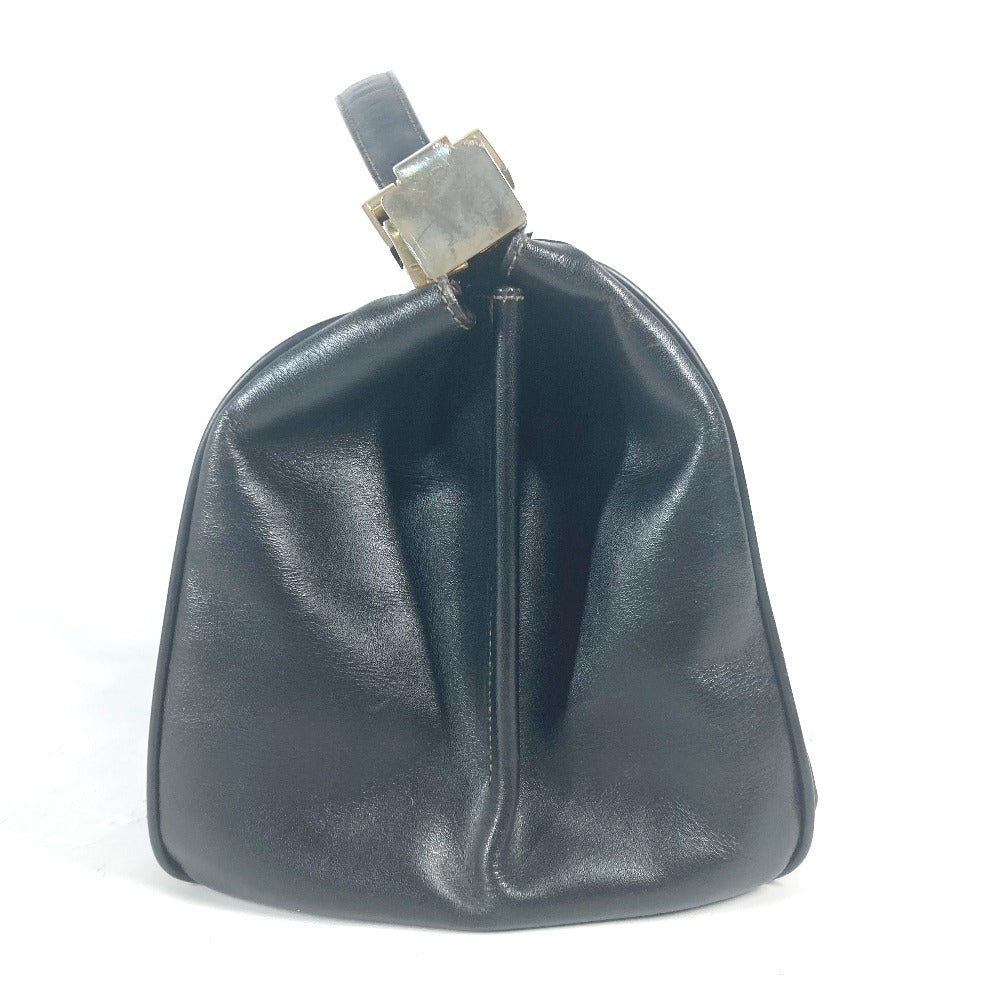 FENDI Handbag Leather / PVC black vintage Doctor Bag Pecan Women