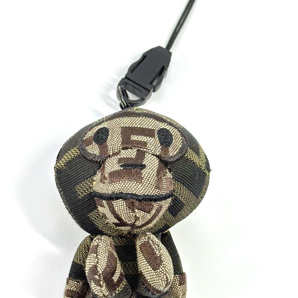 FENDI charm canvas Brown A BATHING APE A Bathing Ape Collaboration Zucca Milo Women(Unisex)