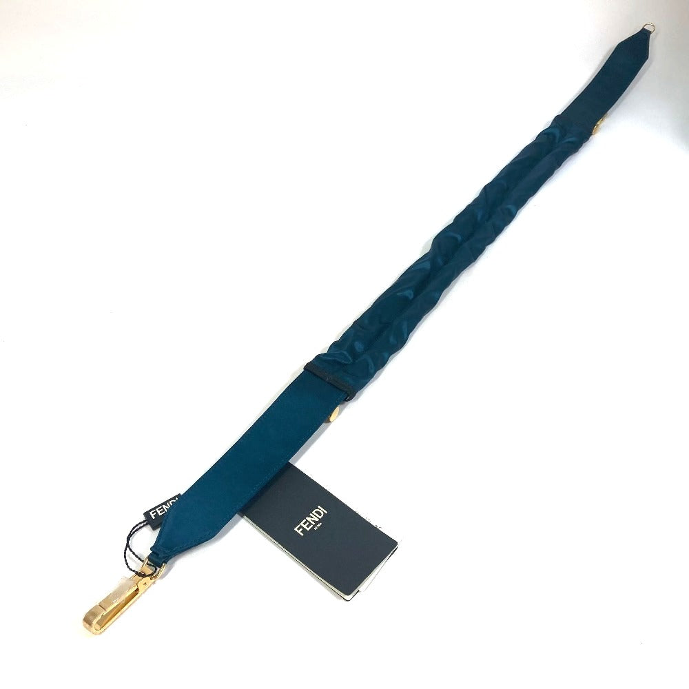 FENDI belt 8C0627 Satin canvas Blue type belt Women