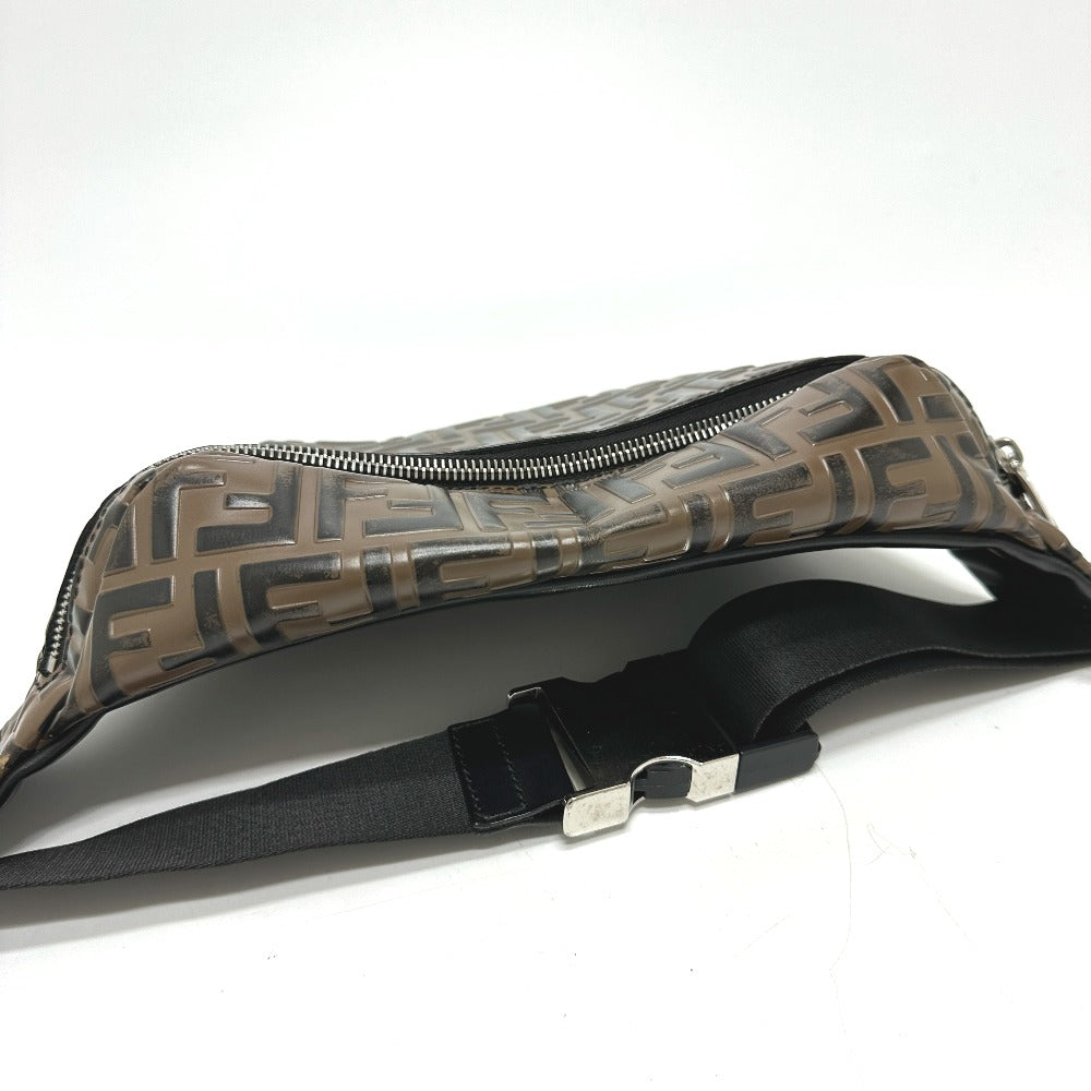 FENDI Sling bag 7VA434 leather Brown Bag Cross Sling Bag Shoulder Bag Zucca mens