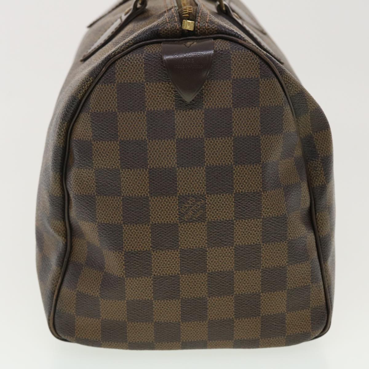 LOUIS VUITTON Damier Ebene Speedy 30 Hand Bag N41364 LV Auth 40439