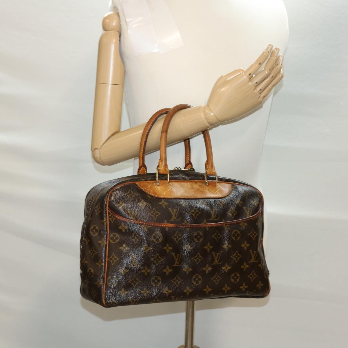 LOUIS VUITTON Monogram Deauville Hand Bag M47270 LV 40658