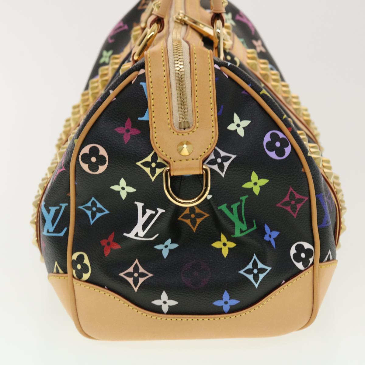 LOUIS VUITTON Monogram Multicolor Courtney MM Hand Bag Black M45642 Auth 40811A