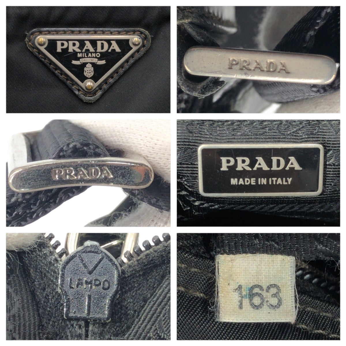 PRADA Shoulder Bag Nylon Black black Shoulder Bag Messenger Bag Unisex Test Triangular logo mens