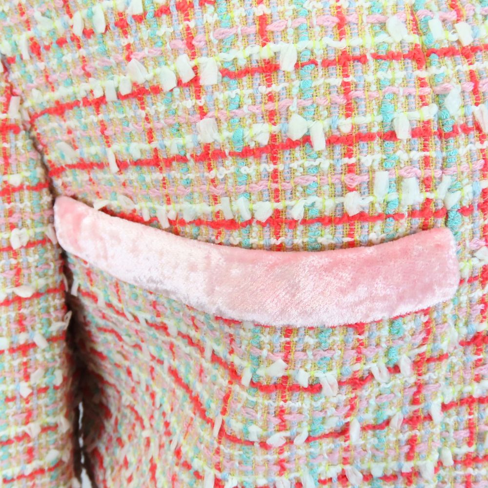 CHANEL setup Wool, Cotton, Nylon pink Women 38