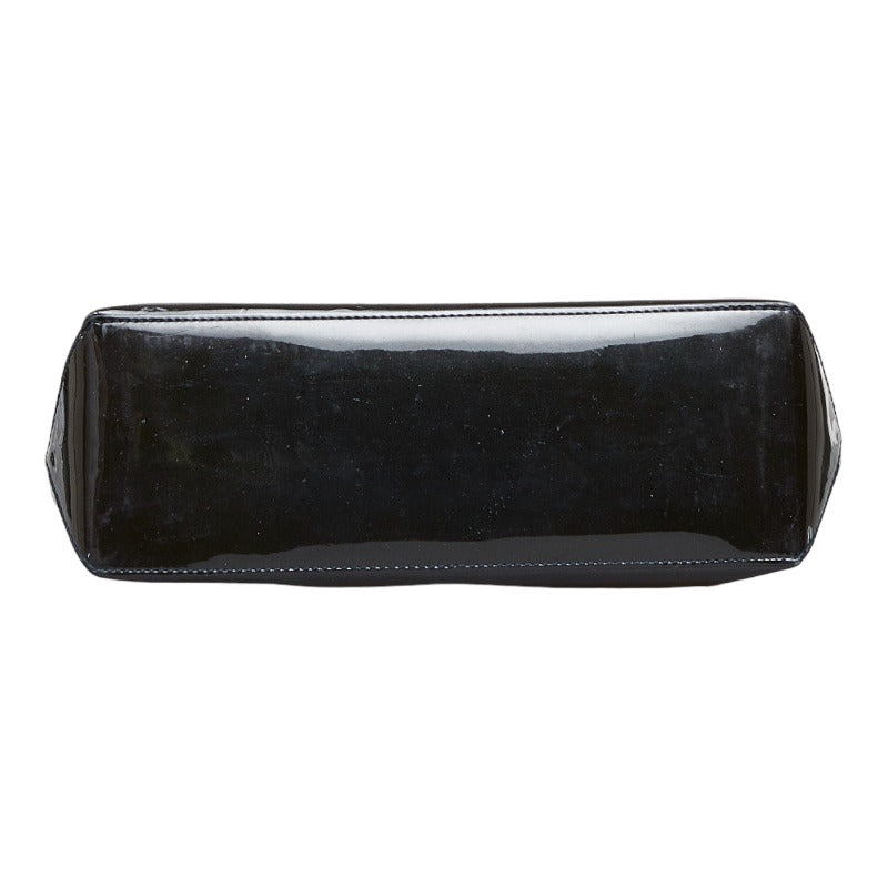 Louis Vuitton Monogram Verney Wilshere PM Handbag M91451 Blue Amphitheater Black Patent Leather Louis Vuitton