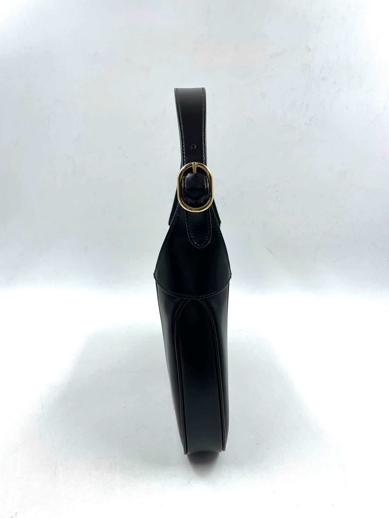 Gucci Jackie 1961 Black Leather Bag with Adjustable Strap