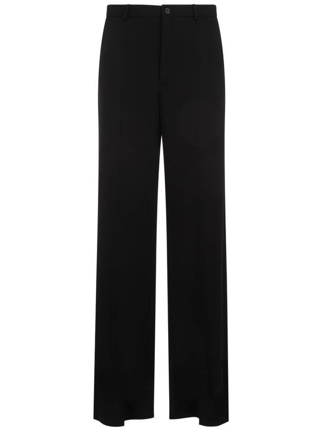 Luxury Balenciaga Trending 2026 Regular Fit Tailored Wide Pans Black